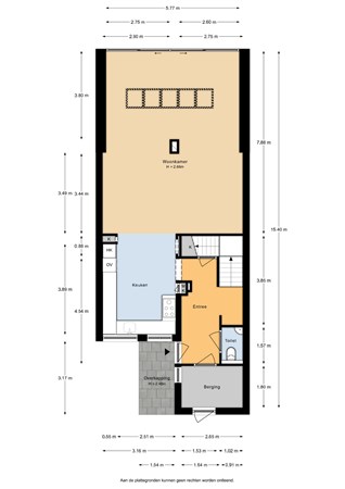 Floorplan - Floris Van Boekhorststraat 9, 3633 CN Vreeland